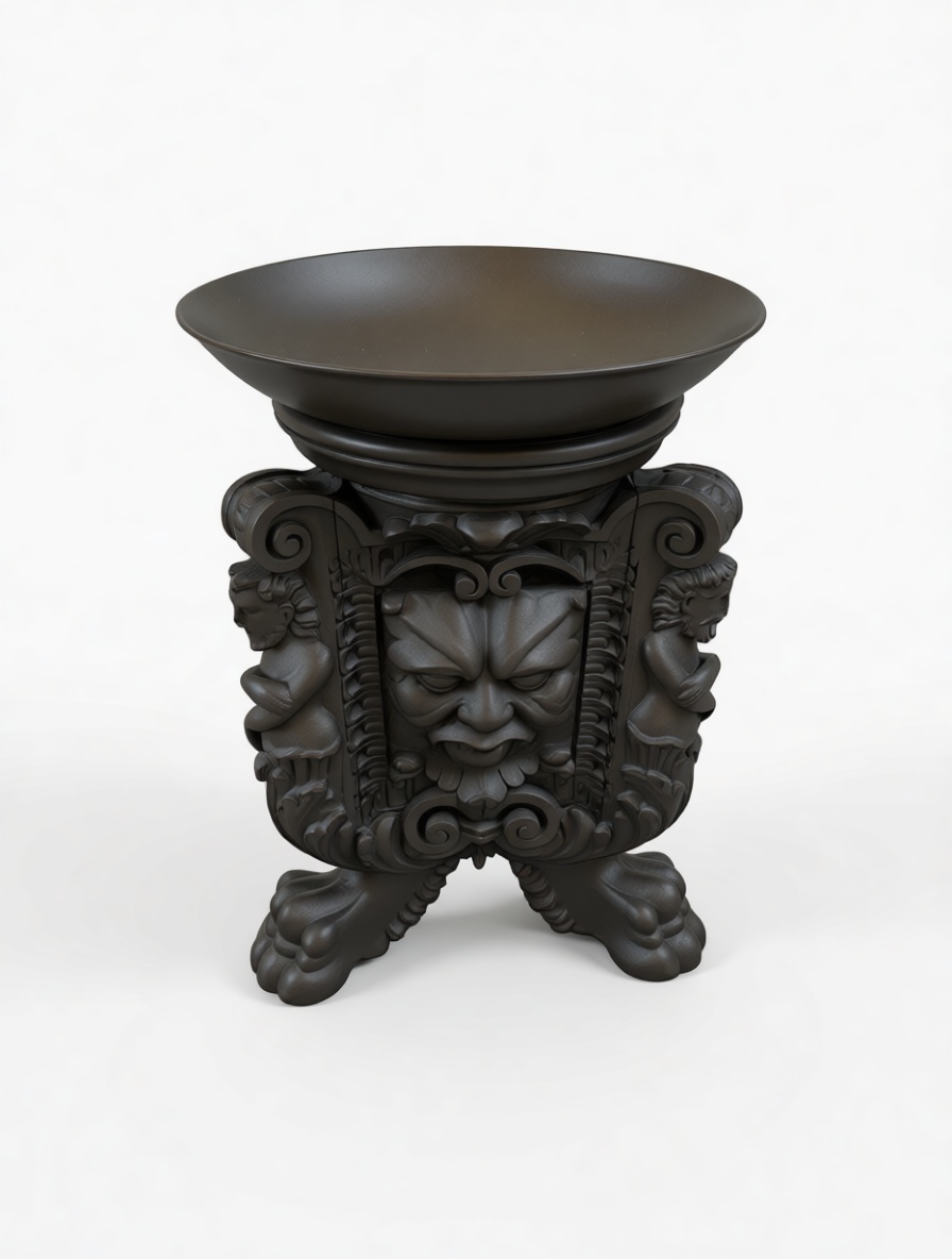 Baroque Gargoyle Bowl free 3D printable STL