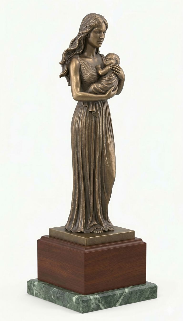 Mother and Child Statue free 3D printable STL