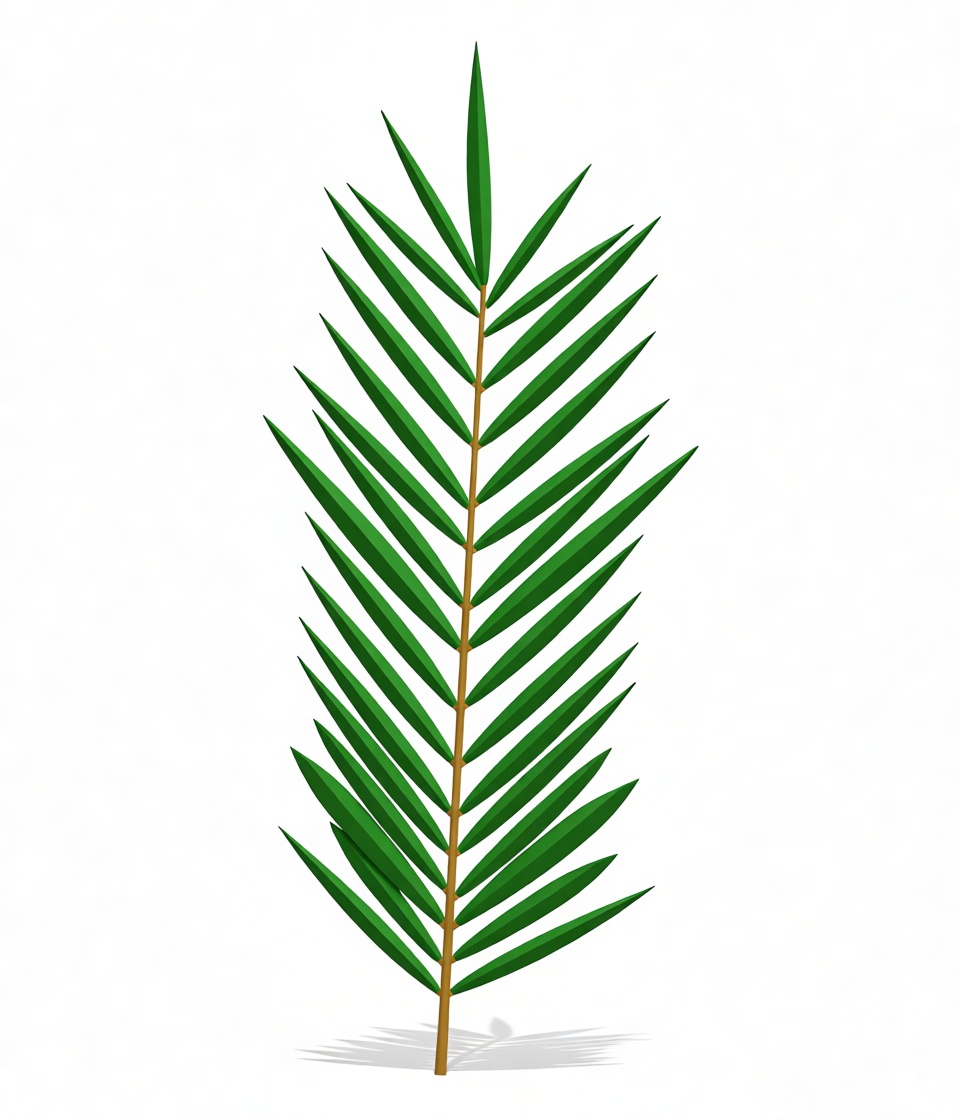 Palm Leaf Model free 3D printable STL