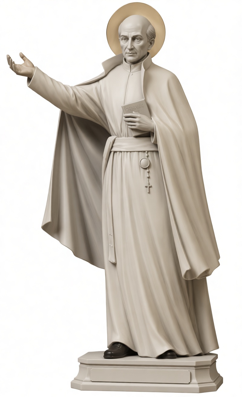 Saint John Vianney Statue free 3D printable STL