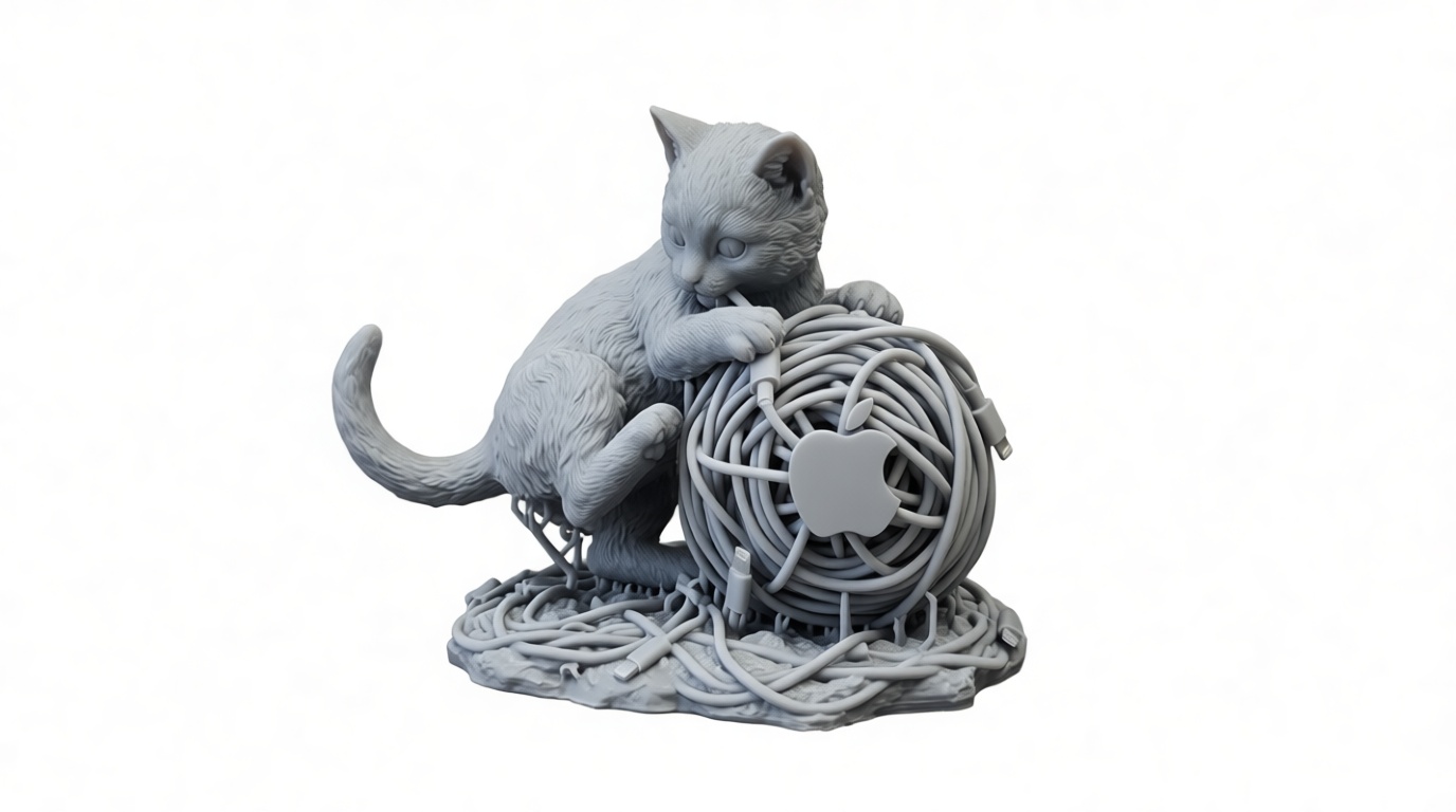 Playful Cat Figurine free 3D printable STL