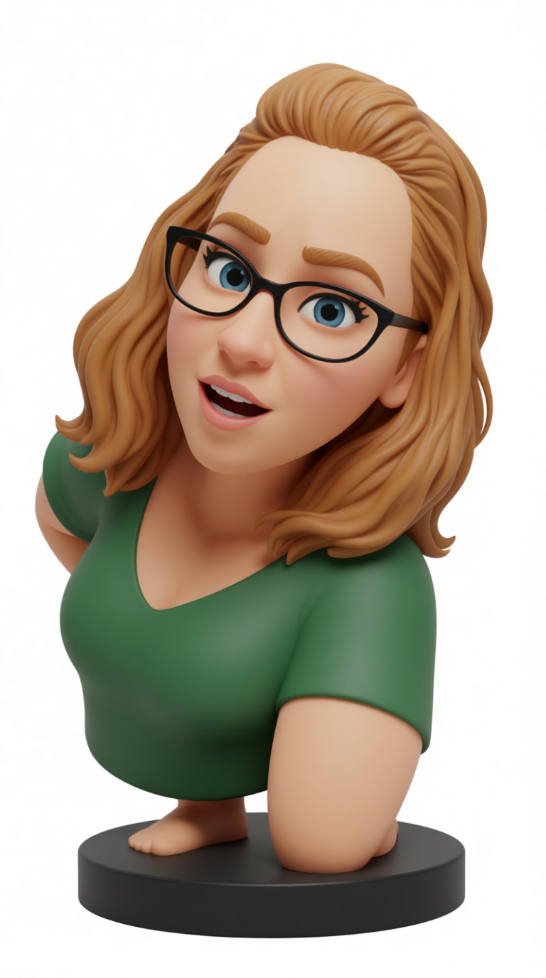 Blonde Woman Bust free 3D printable STL