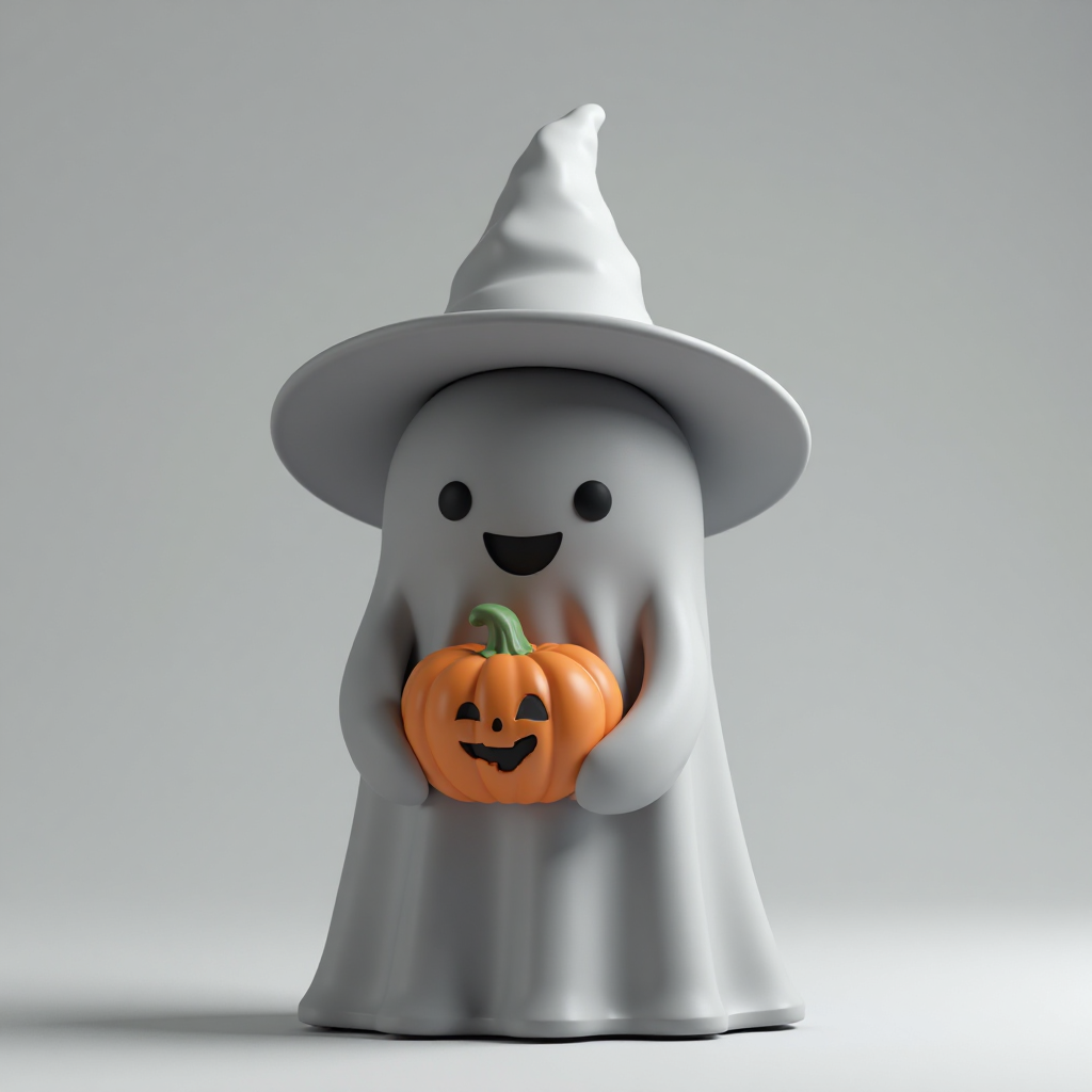 Cute Ghost Figurine free 3D printable STL