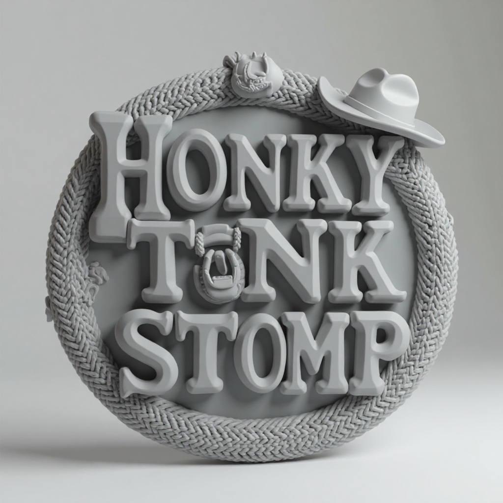 Honky Tonk Stomp Sign free 3D printable STL