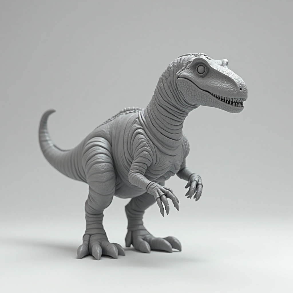 Theropod Dinosaur Figurine free 3D printable STL
