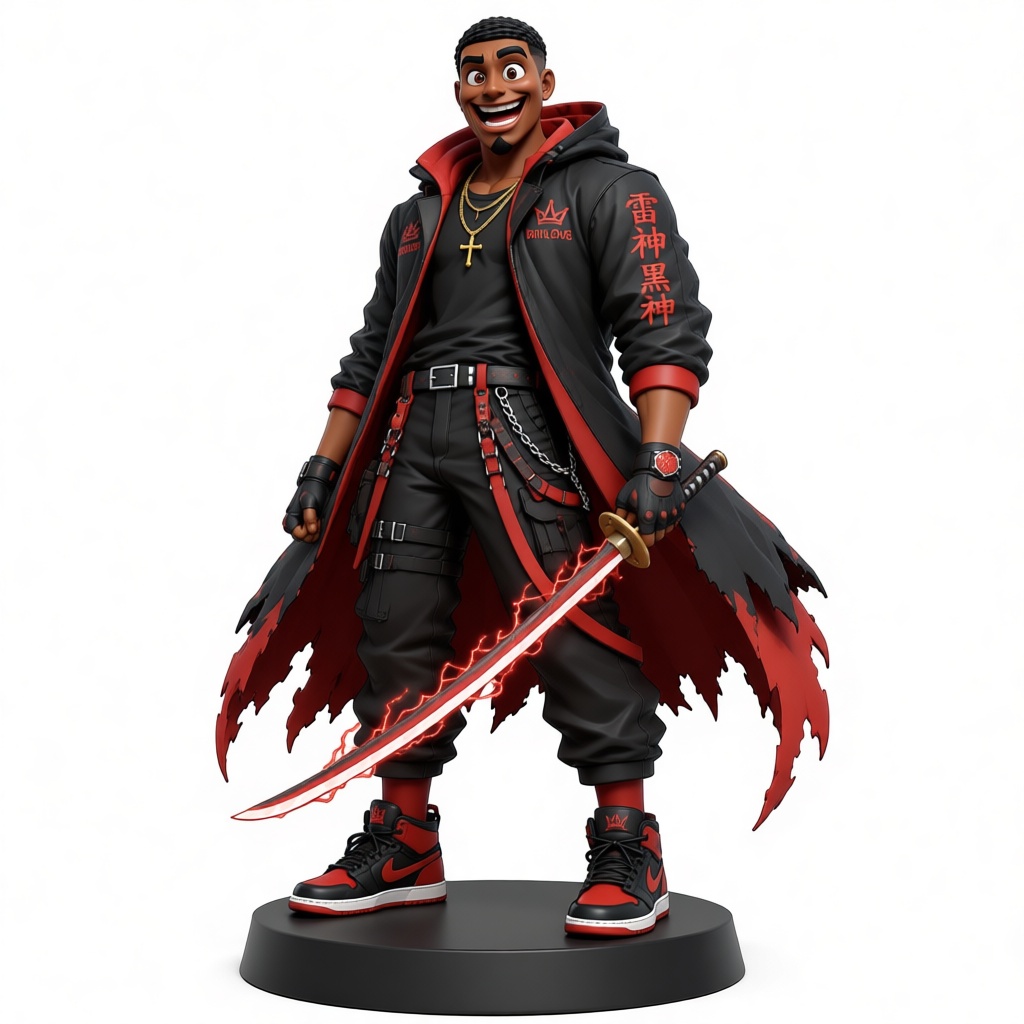 Urban Samurai Figurine free 3D printable STL