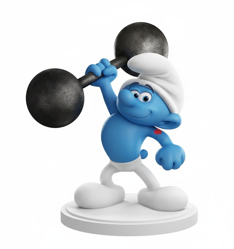 Hefty Smurf Figurine free 3D printable STL