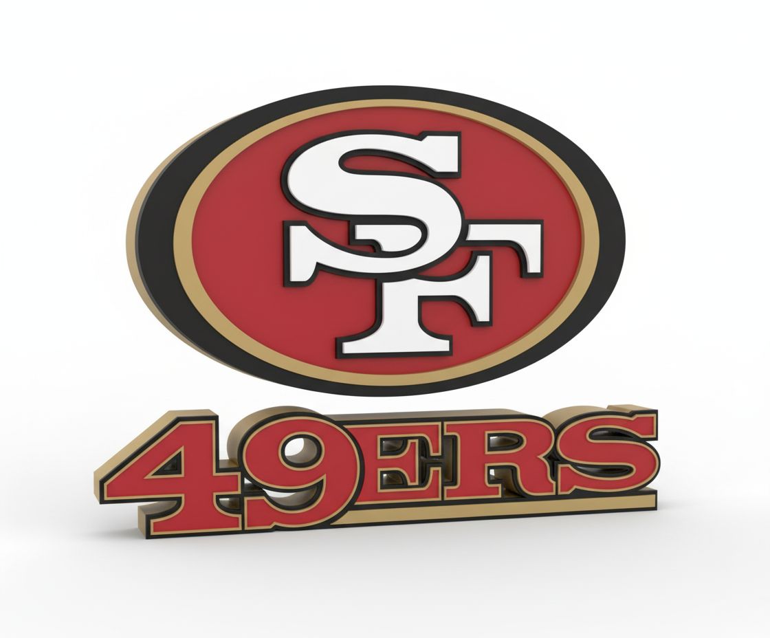 San Francisco 49ers Logo free 3D printable STL