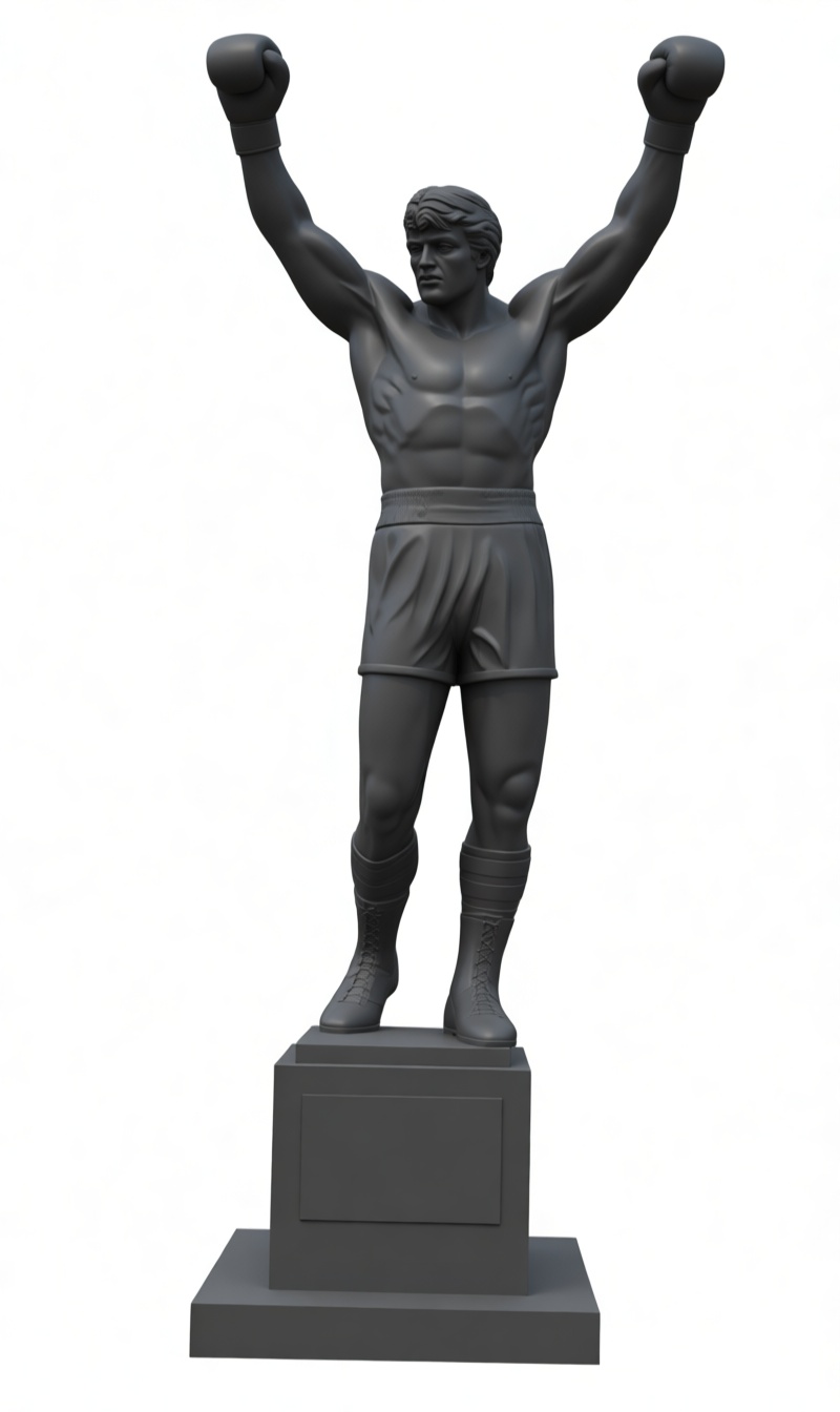 Rocky Balboa Statue free 3D printable STL