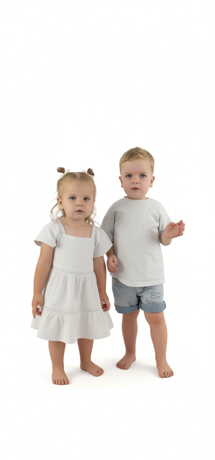 Toddler Twins Figurines free 3D printable STL