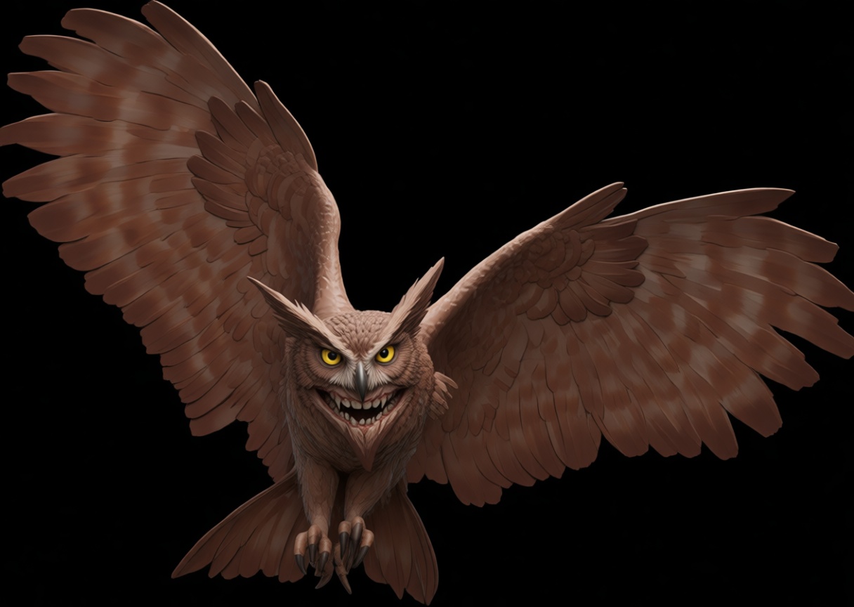 Grinning Owl Figurine free 3D printable STL