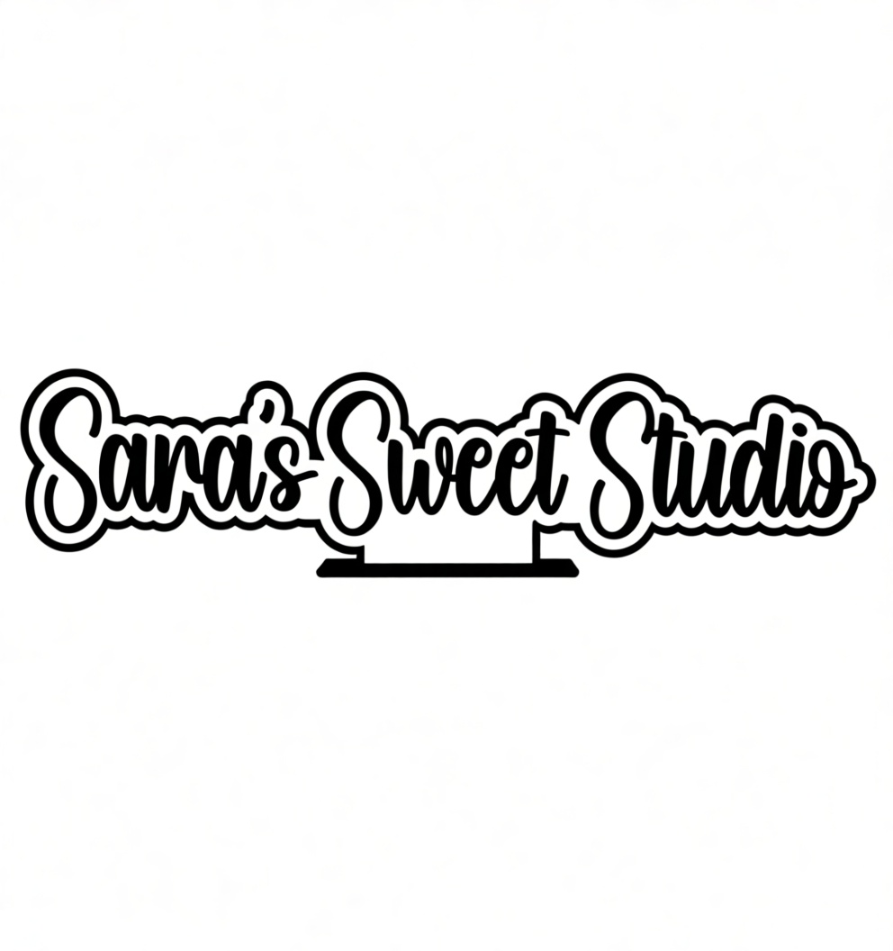 Sara's Sweet Studio Sign free 3D printable STL
