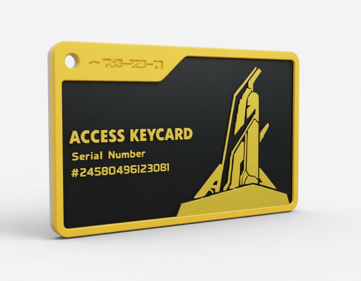 Access Keycard Model free 3D printable STL