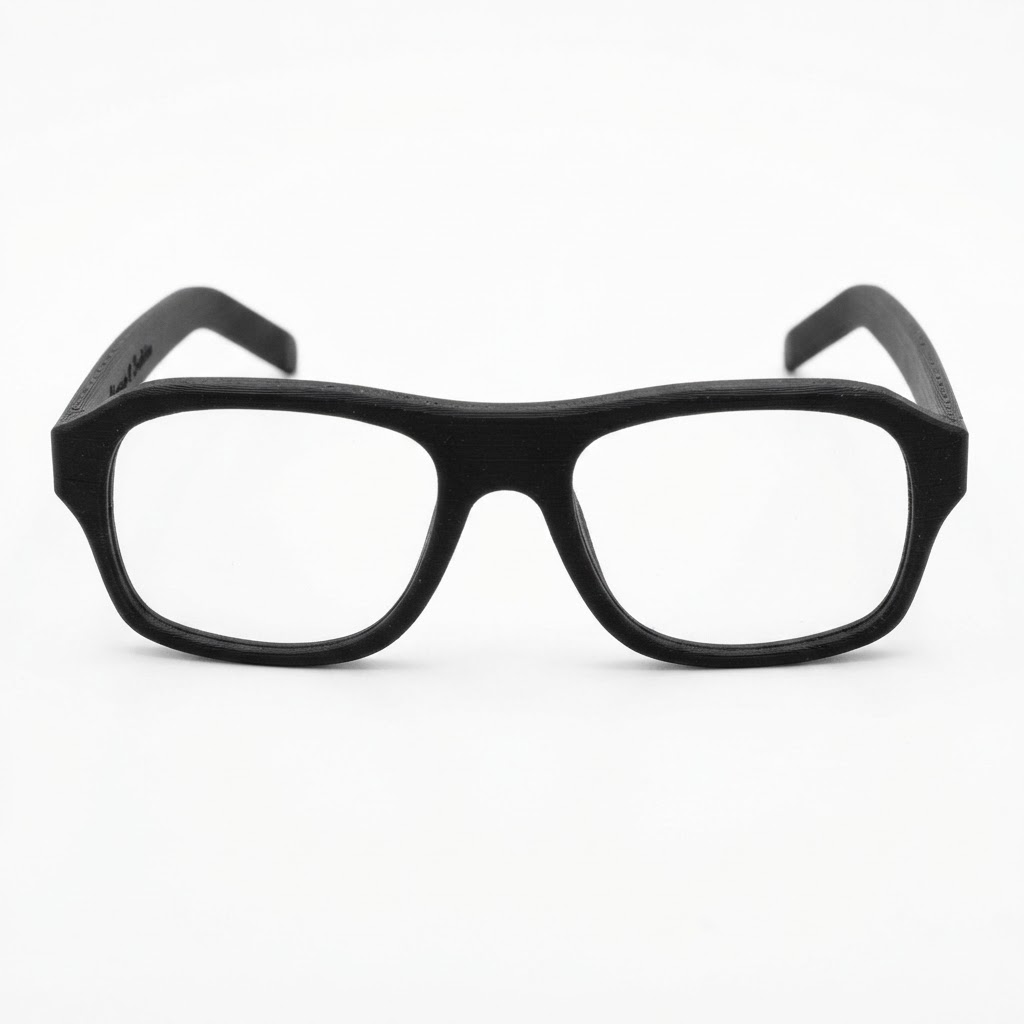 Rectangular Eyeglasses Frame free 3D printable STL