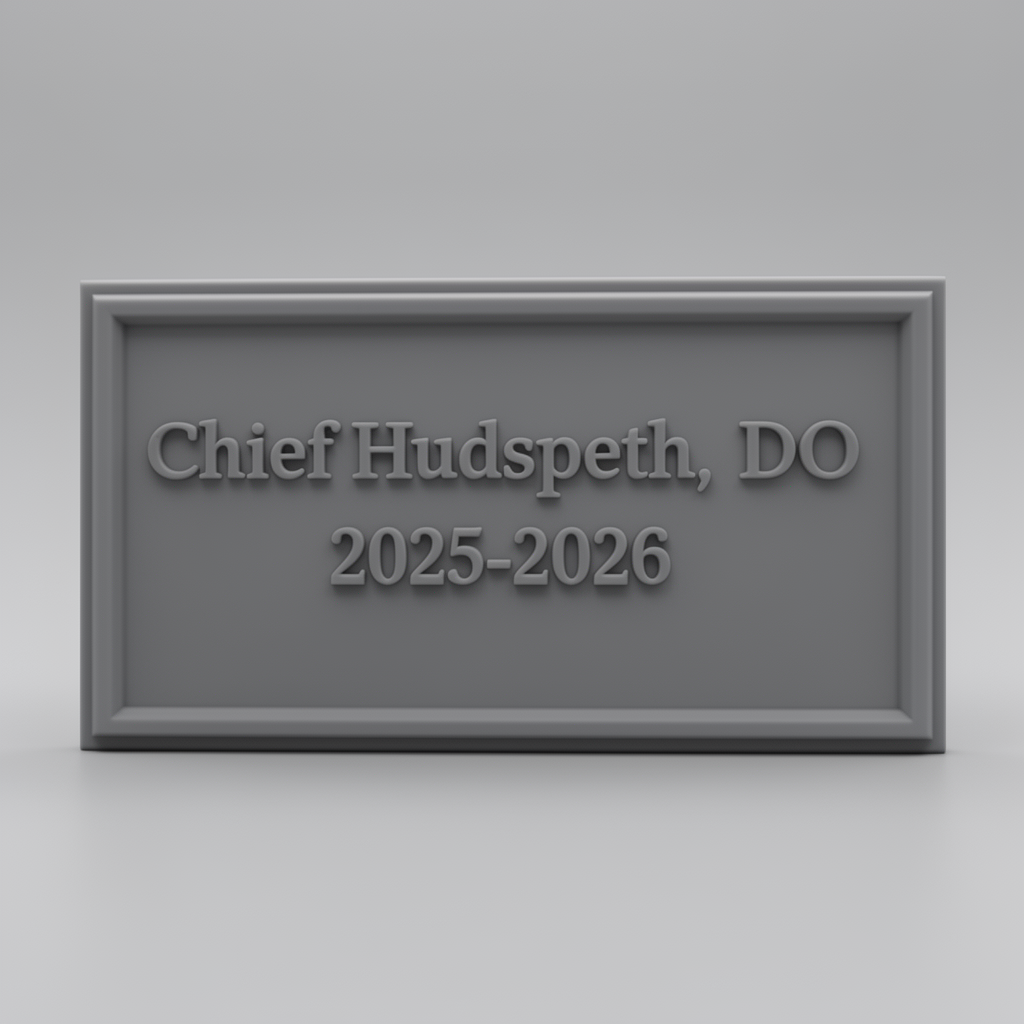 Chief Hudspeth Plaque free 3D printable STL