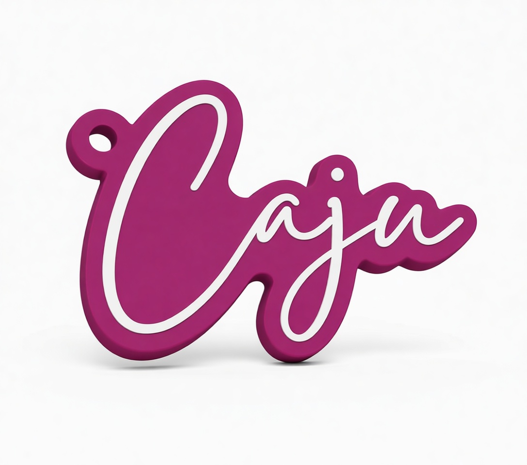 Caja Name Tag free 3D printable STL