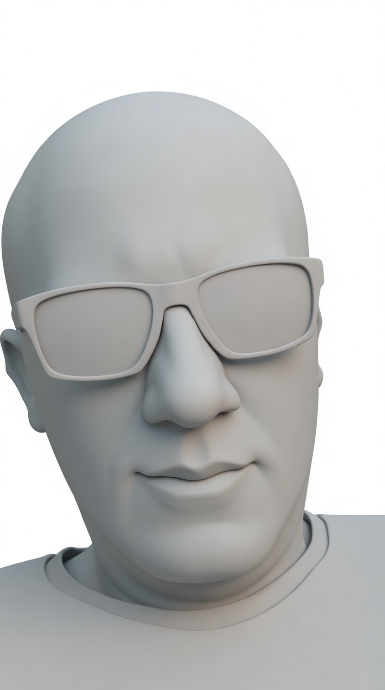 Bald Man Bust free 3D printable STL