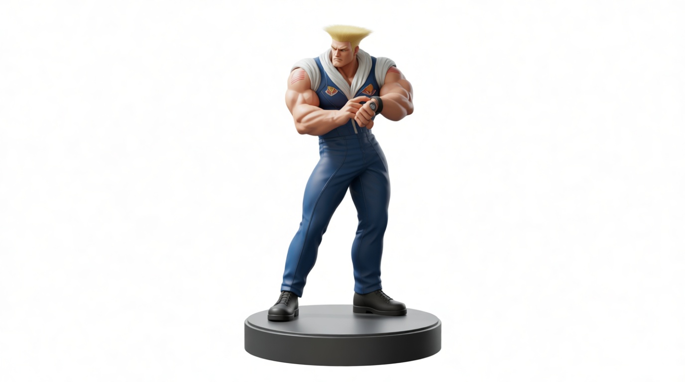 Guile Figurine free 3D printable STL