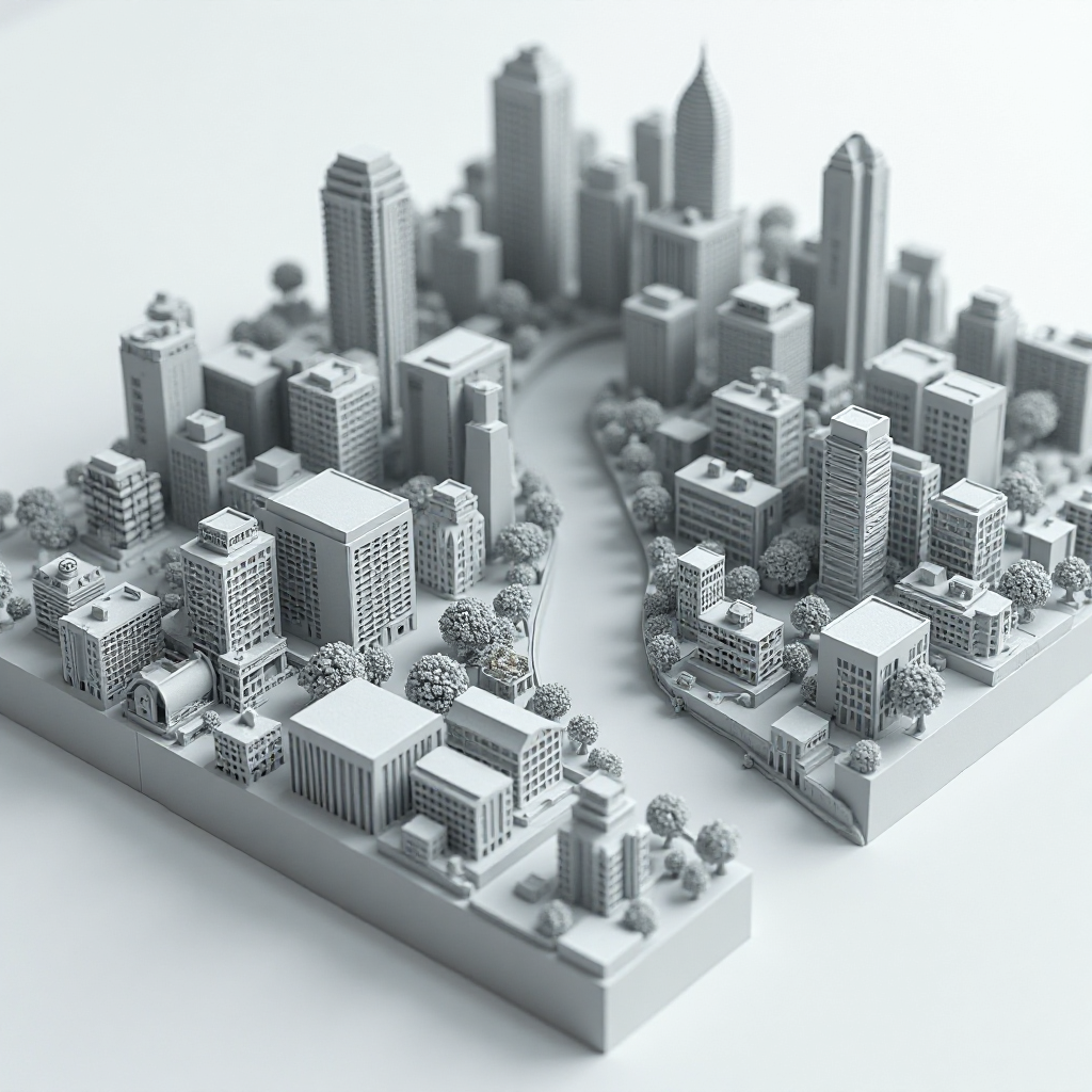 Bangkok Cityscape Model free 3D printable STL