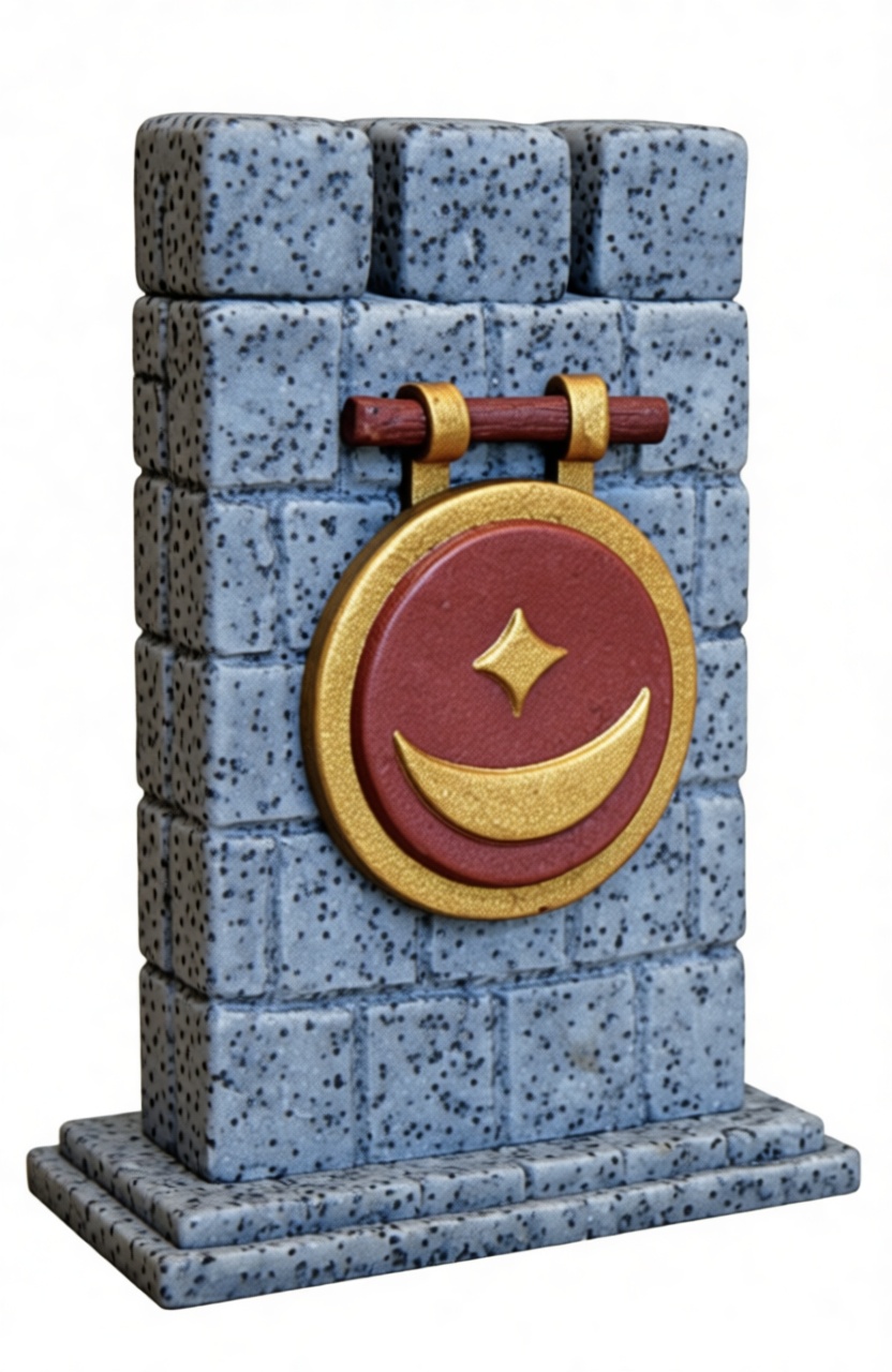 Fantasy Moon Shield Model free 3D printable STL