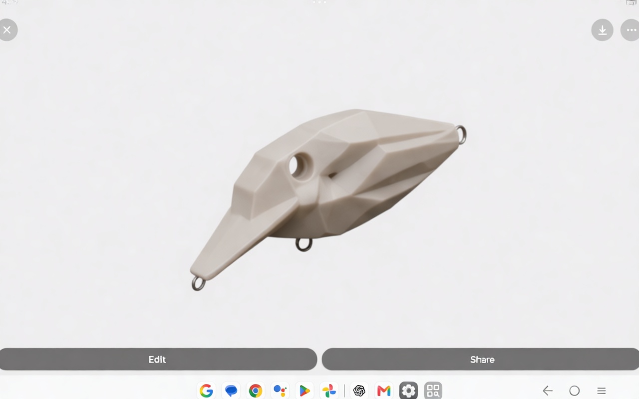 Hardbait Fishing Lure Model free 3D printable STL