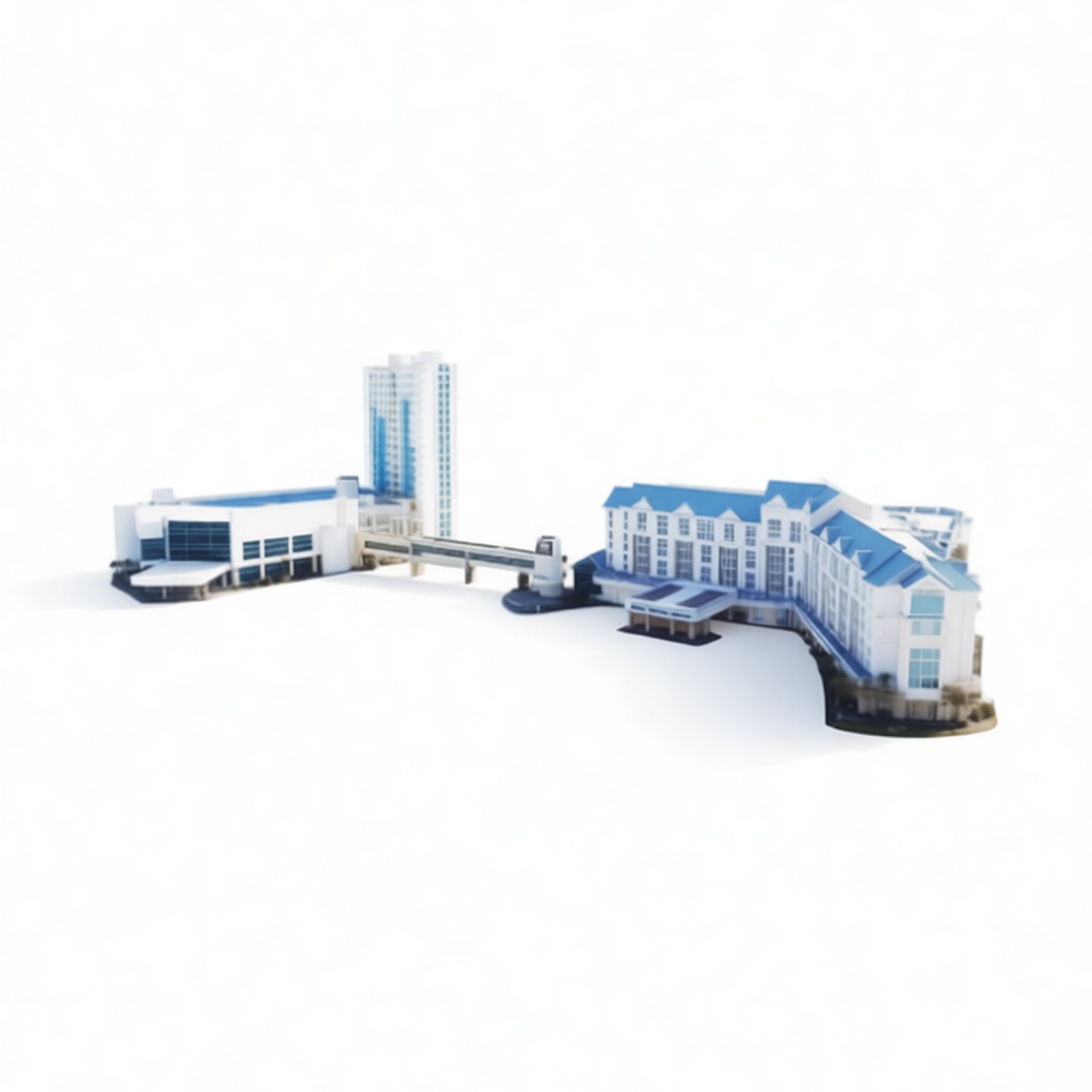 Hotel Complex Model free 3D printable STL