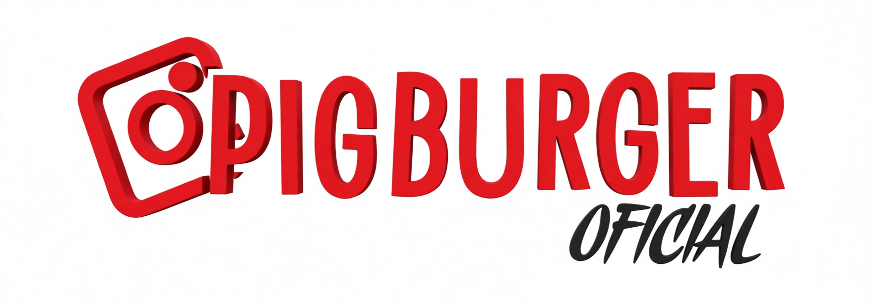 Pig Burger Logo Model free 3D printable STL