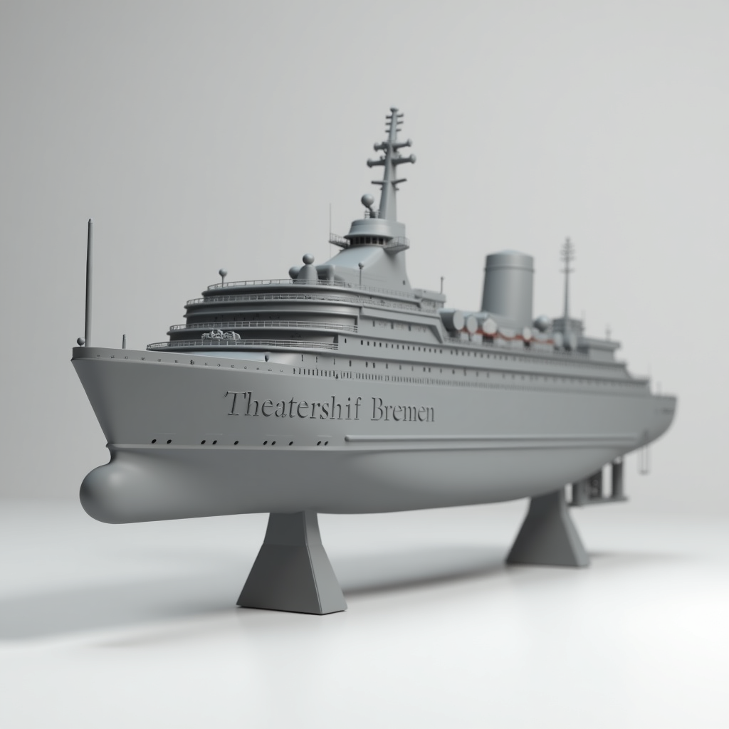 3D Theaterschiff Bremen Model free 3D printable STL