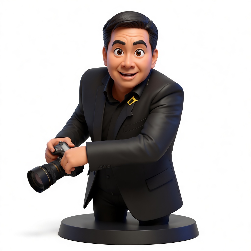 Photographer Figurine free 3D printable STL