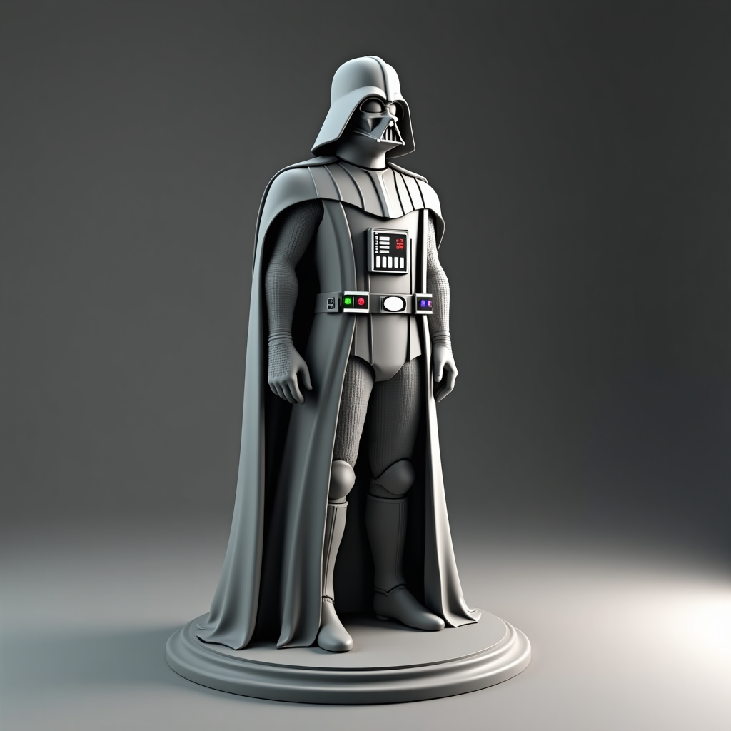 Detailed Darth Vader Model free 3D printable STL