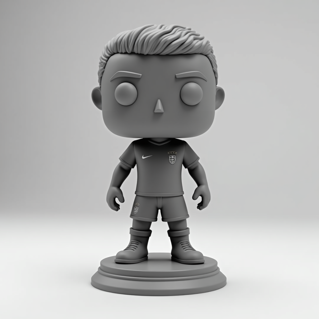 Cristiano Ronaldo Funko Pop free 3D printable STL