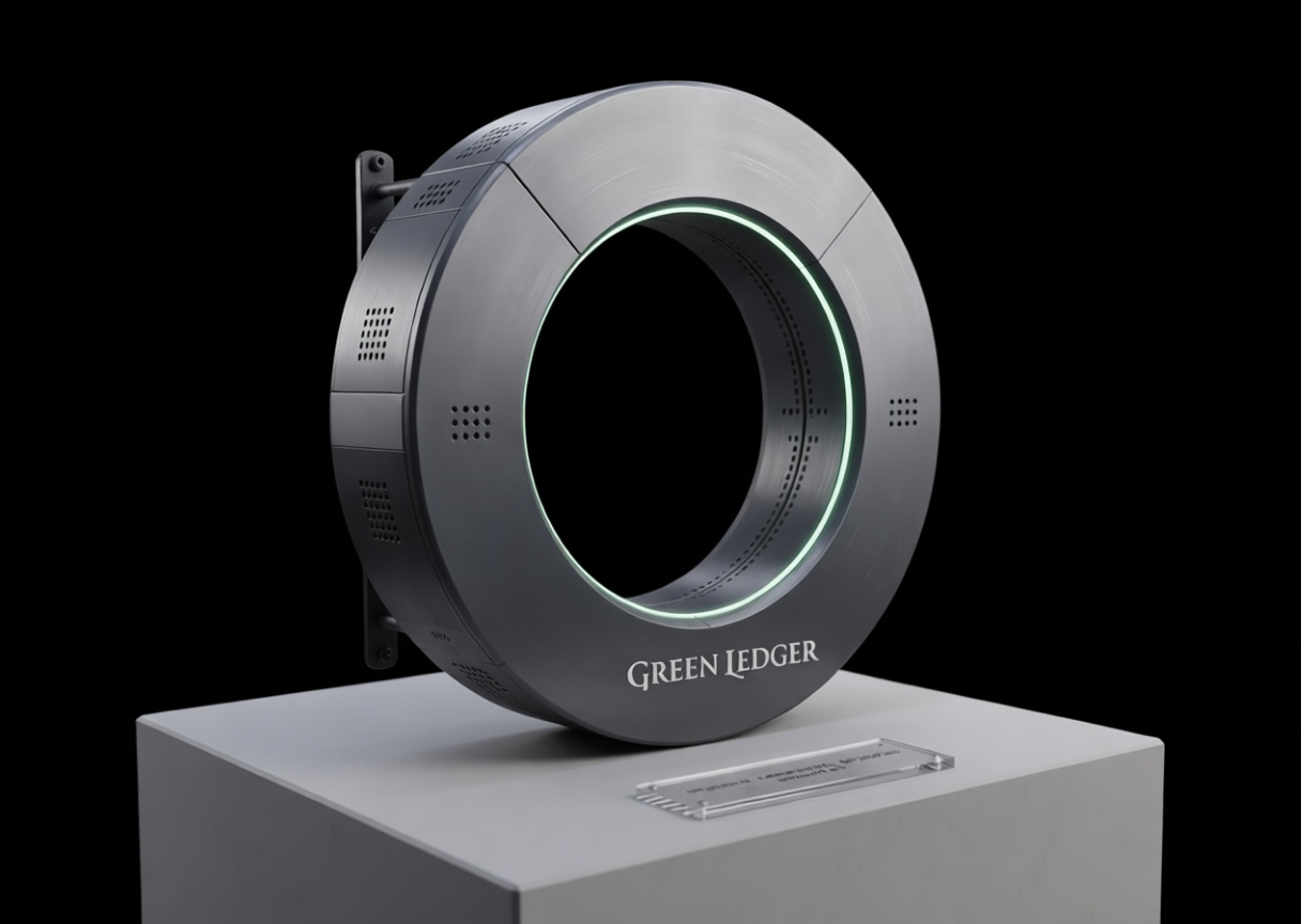 Green Ledger Ring Model free 3D printable STL