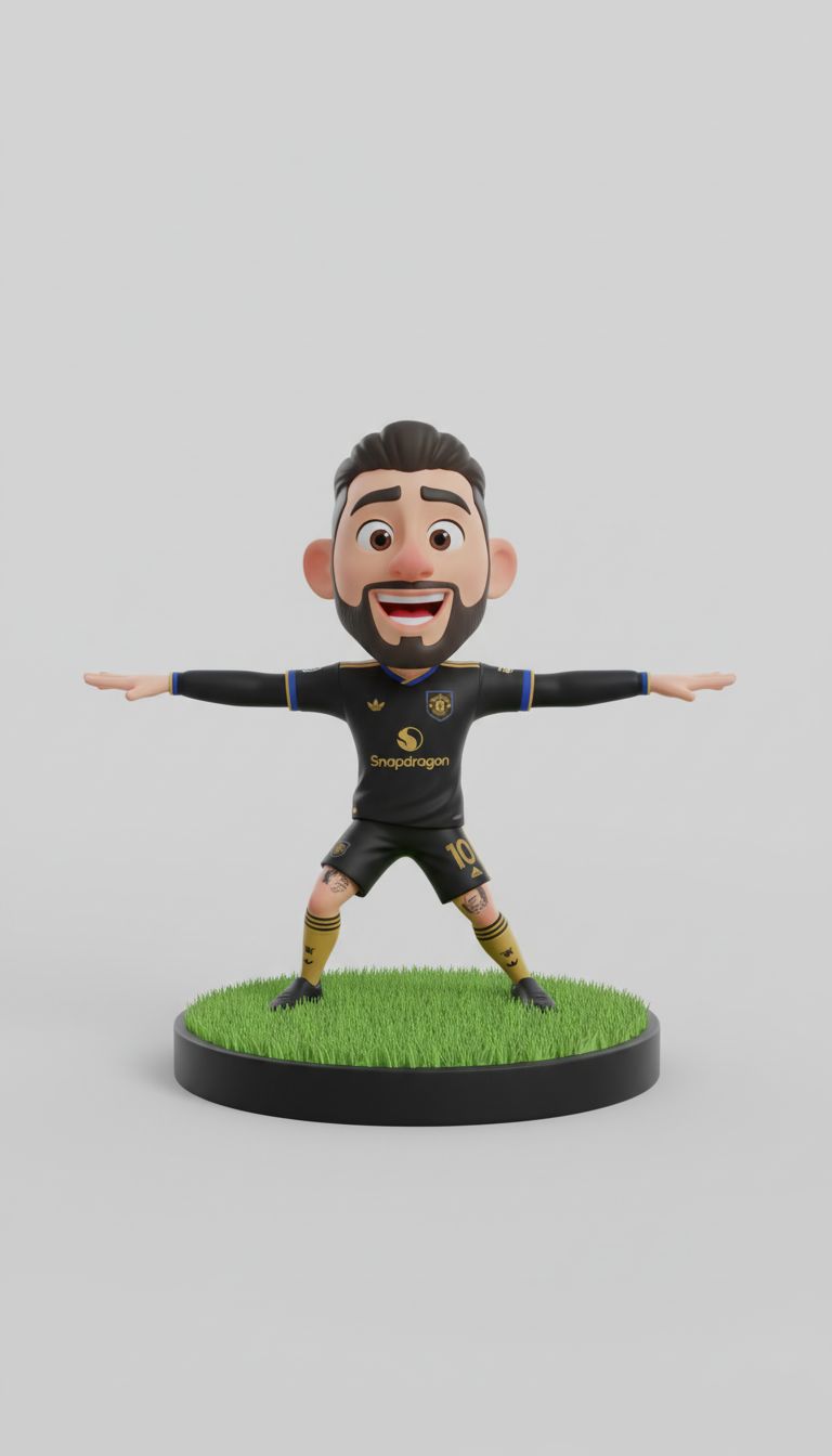 Cartoon Soccer Player free 3D printable STL
