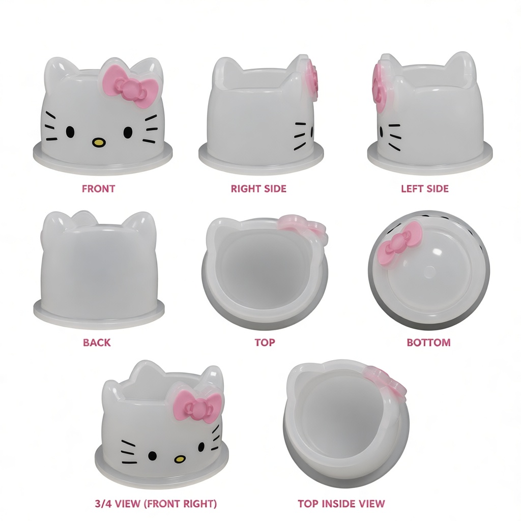 Hello Kitty Container free 3D printable STL