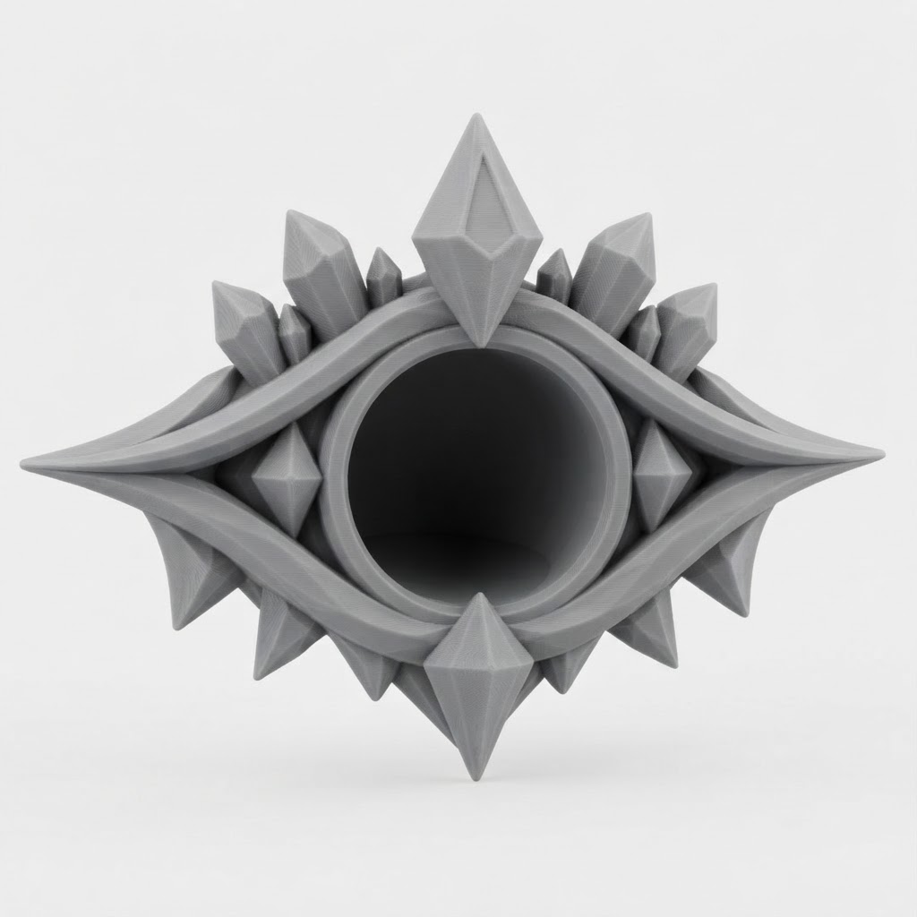 Crystal Eye Sculpture free 3D printable STL