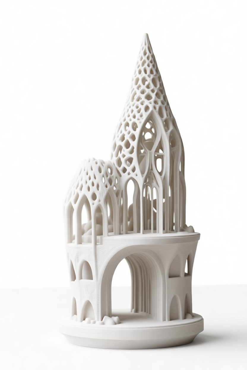 Gothic Spire Sculpture free 3D printable STL