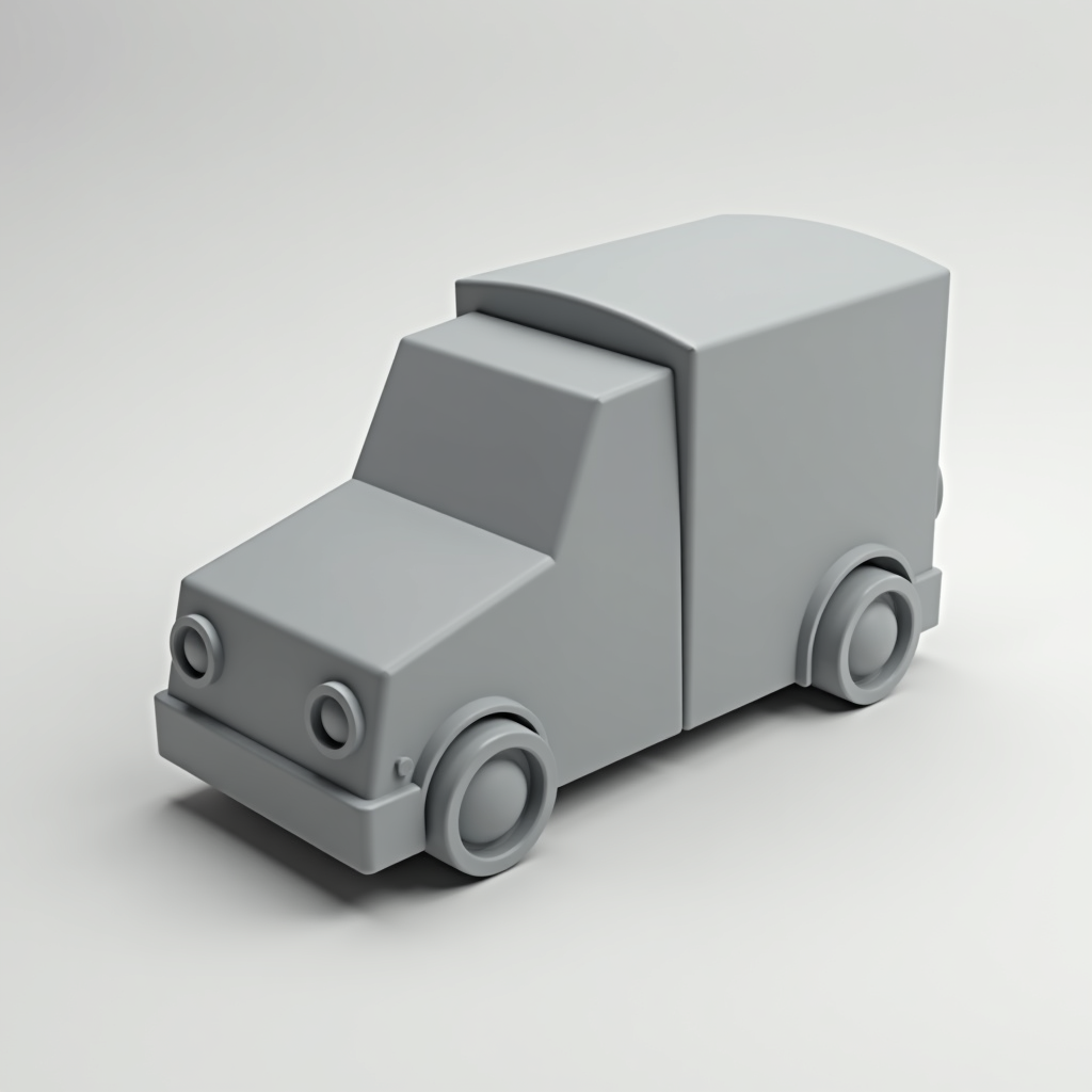 Simple Solid Matchbox Car free 3D printable STL
