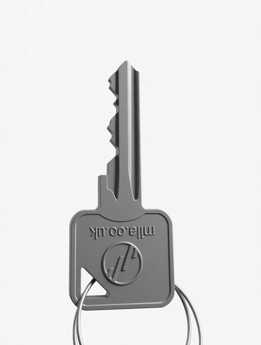 Standard House Key Model free 3D printable STL