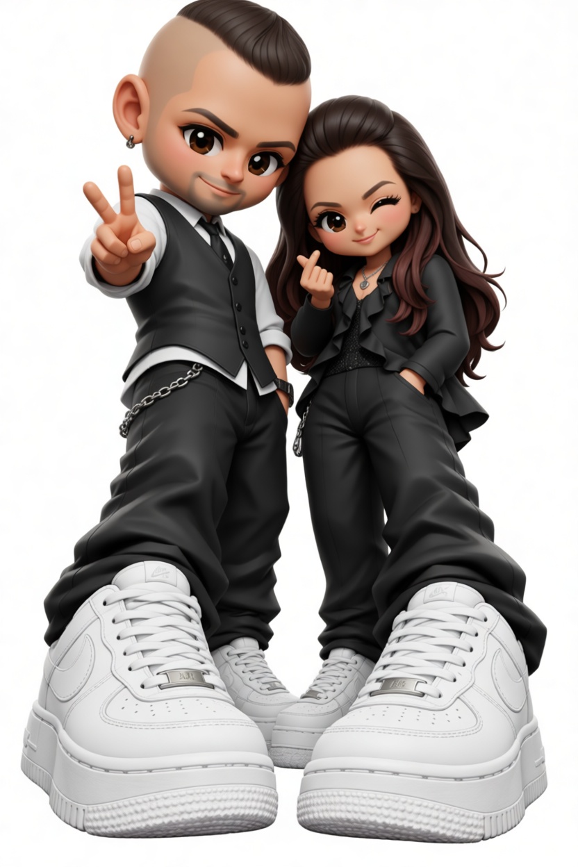 Stylish Couple Figurines - Free 3D Printable STL File