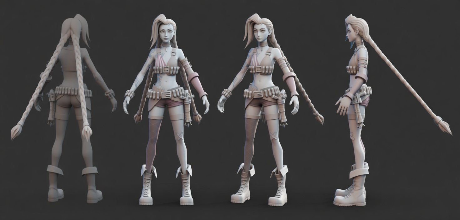 Jinx Figurine free 3D printable STL