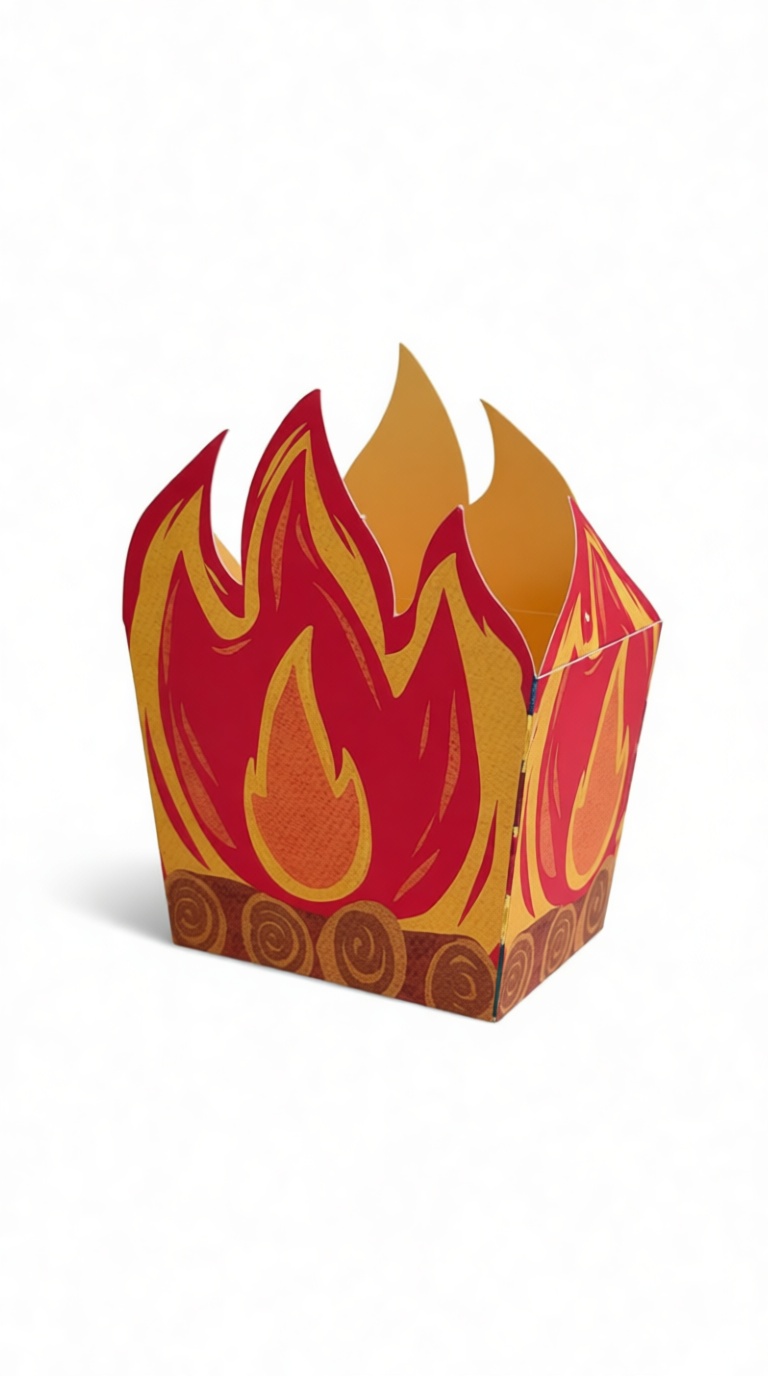 Flame Fire Pit Model free 3D printable STL