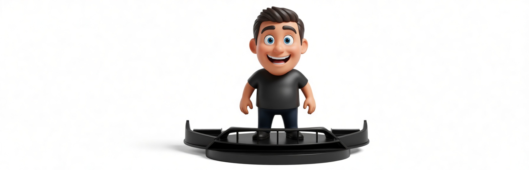 Smiling Cartoon Man Figurine free 3D printable STL