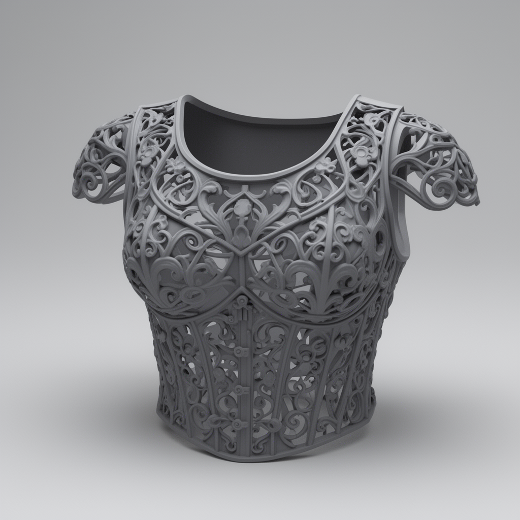 Alice Wonderland Breastplate free 3D printable STL
