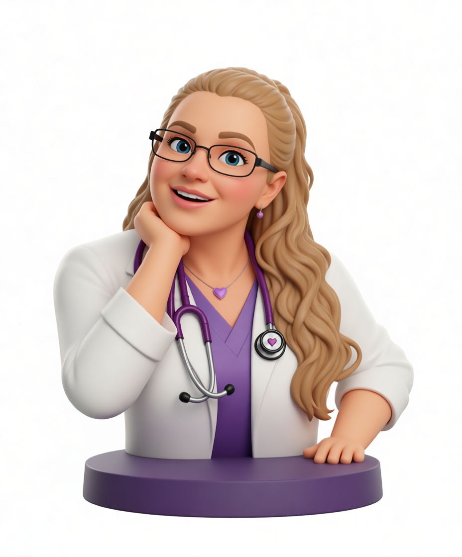 Female Doctor Bust free 3D printable STL