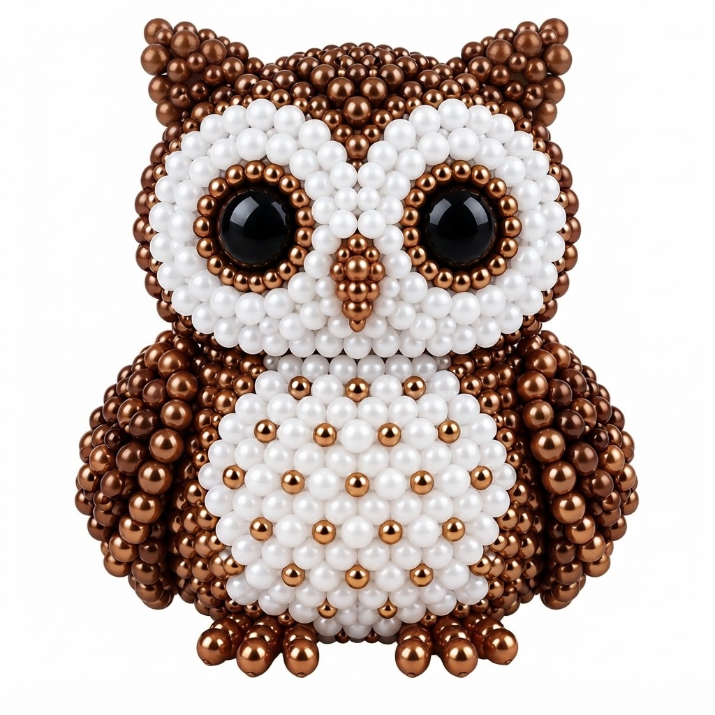 Beaded Owl Figurine free 3D printable STL