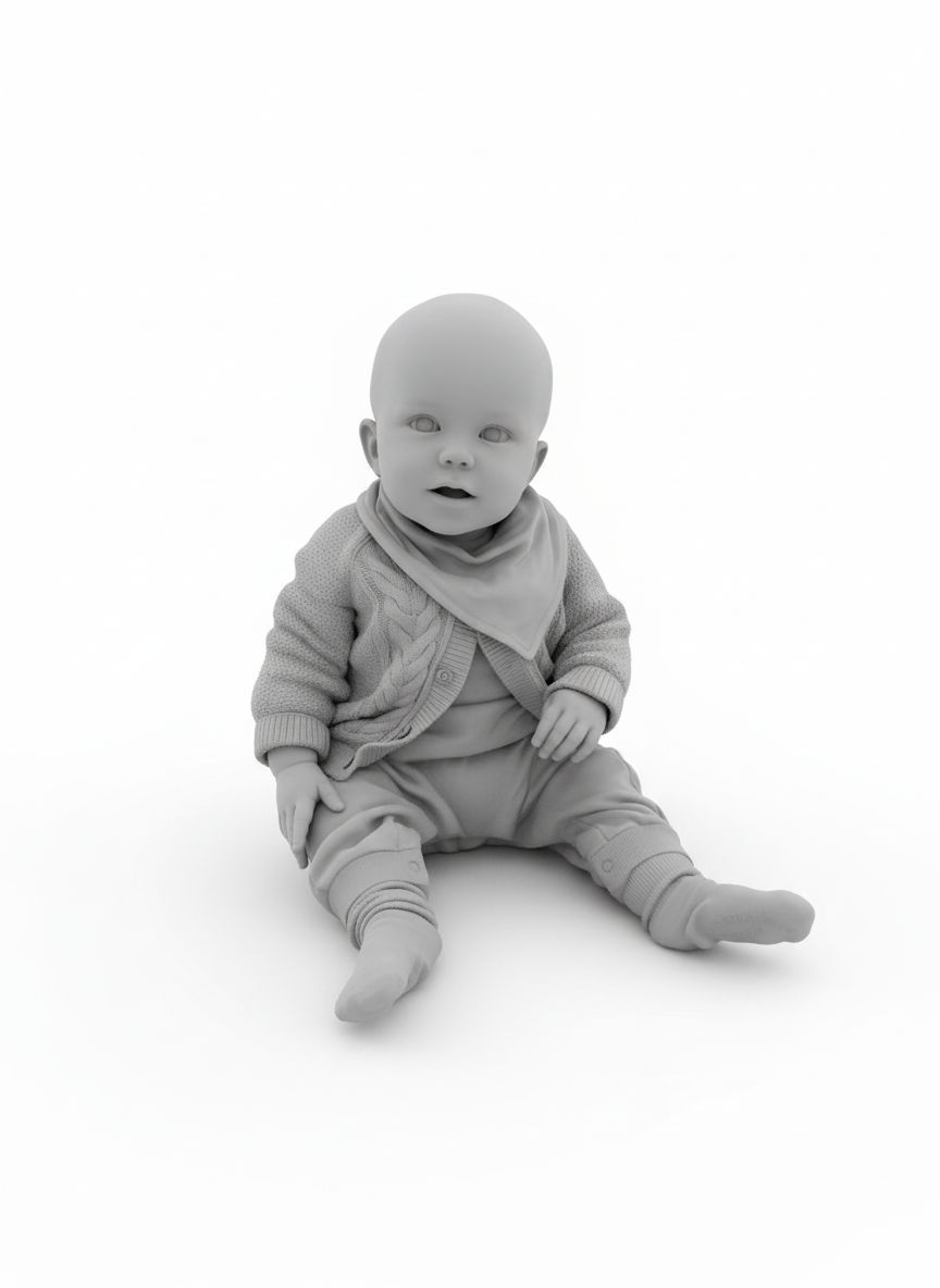 Realistic Baby Figurine free 3D printable STL