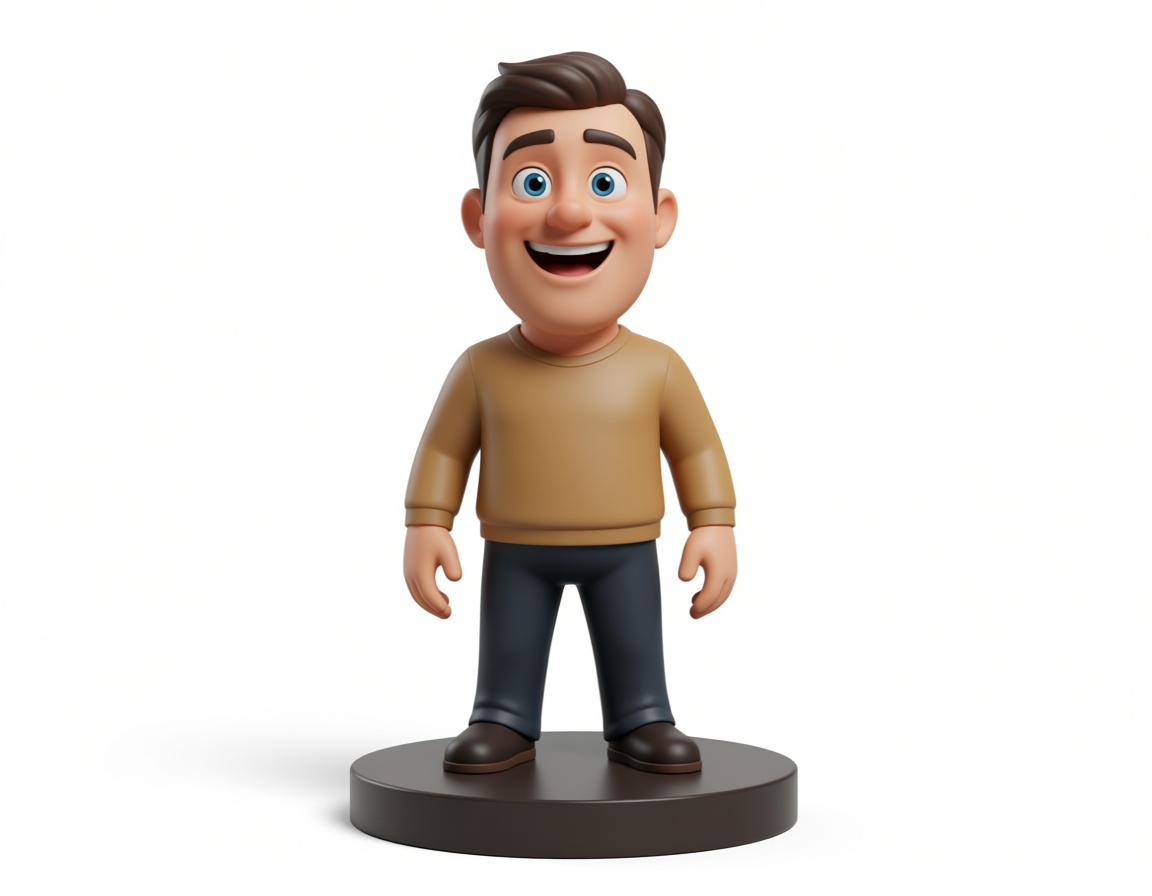 Happy Man Figurine free 3D printable STL