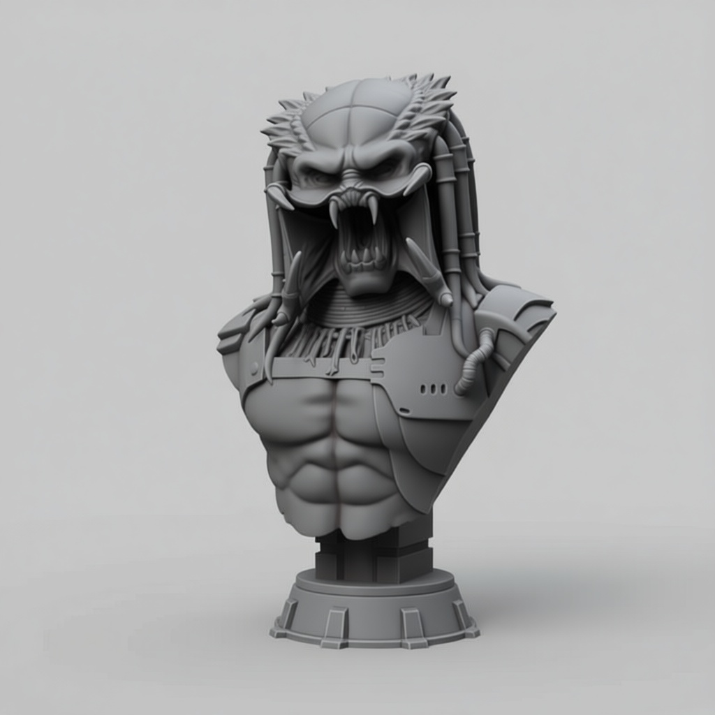 Predator Bust free 3D printable STL