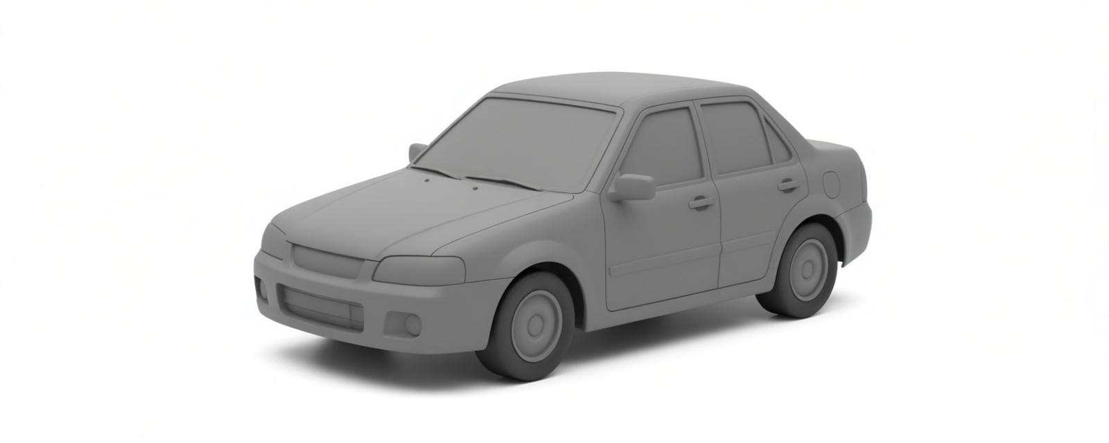 1990s Sedan Model free 3D printable STL