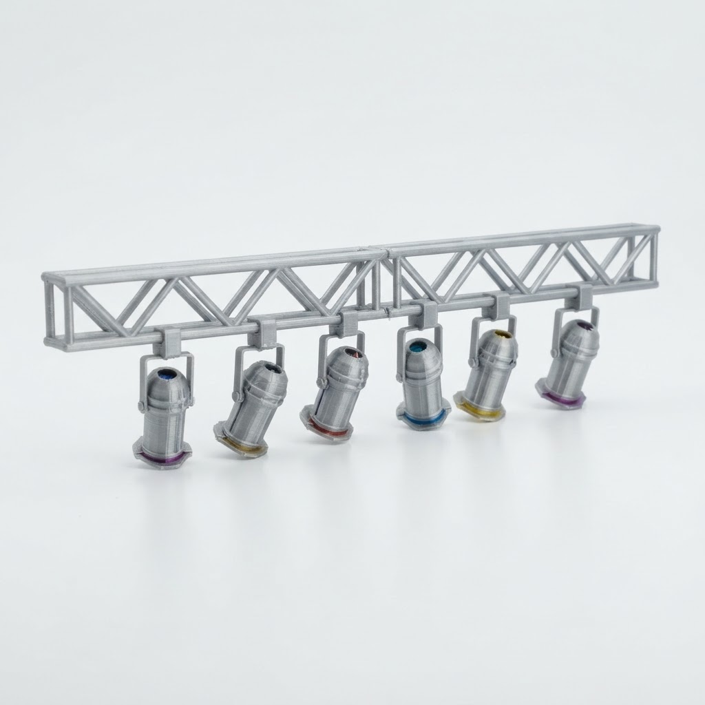 Stage Lighting Rig Model free 3D printable STL